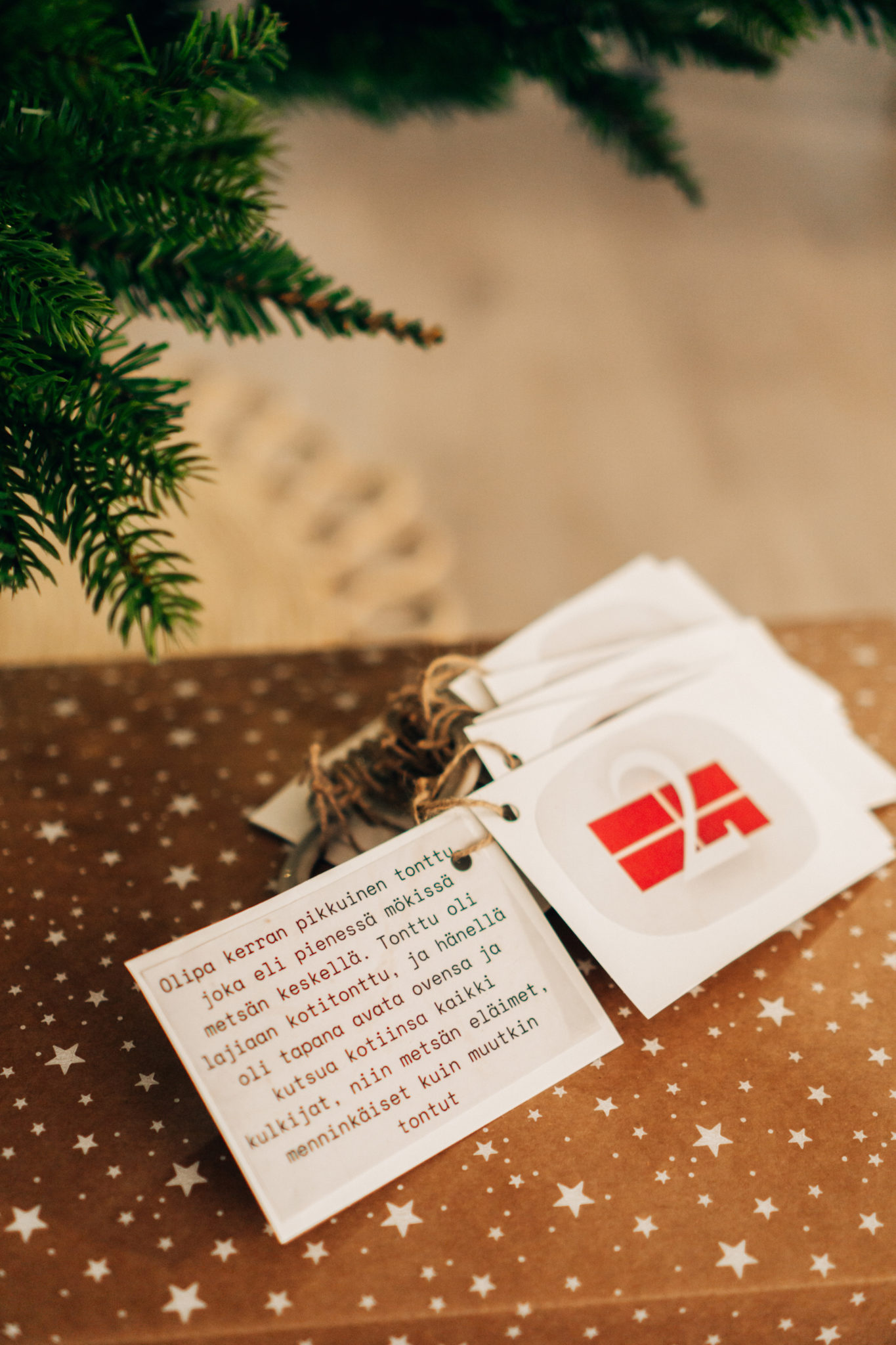 DIY joulukalenteri taaperolle